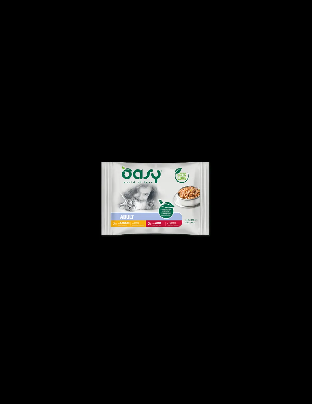 oasy_wet_cat_gr_adult_boc_0.webp oasy wet cat 340gr adult bocconcini pollo e agnello multipack 4x85gr
