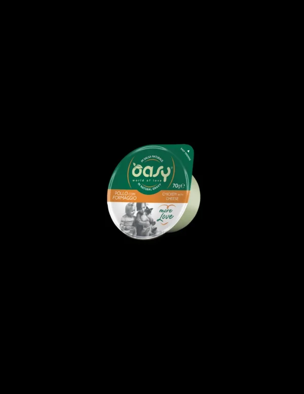 oasy wet cat 70gr coppetta more love pollo con formaggio