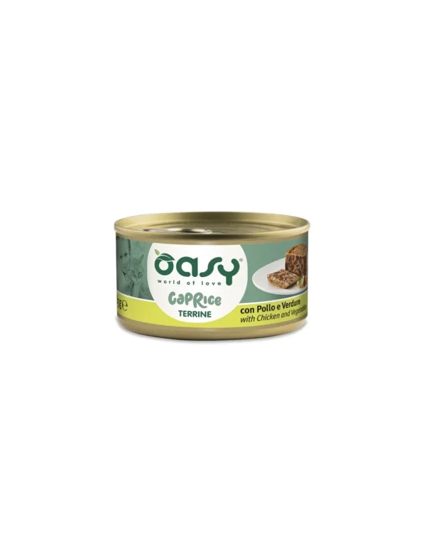 OASY WET CAT 85GR LATTINA CAPRICE TERRINE CON POLLO E VERDURE