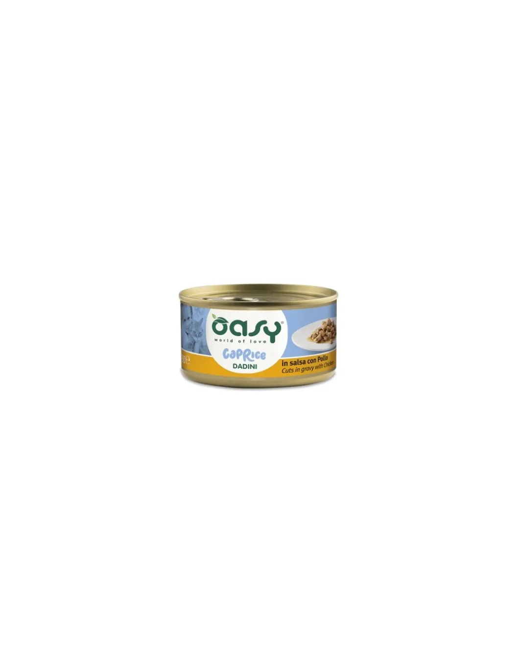 oasy_wet_cat_gr_lattina_c_0-15.webp OASY WET CAT 85GR LATTINA CAPRICE DADINI IN SALSA CON POLLO