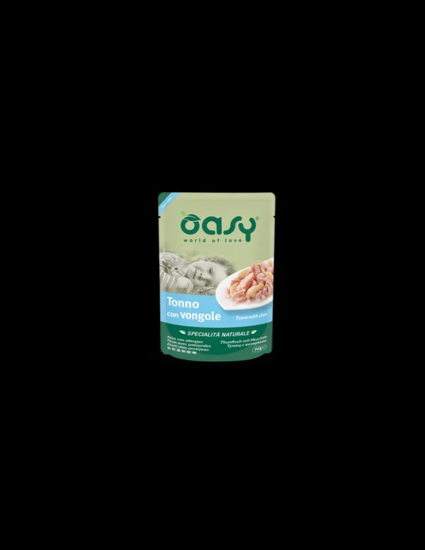 oasy wet cat 70gr spec. nat. busta tonno con vongole