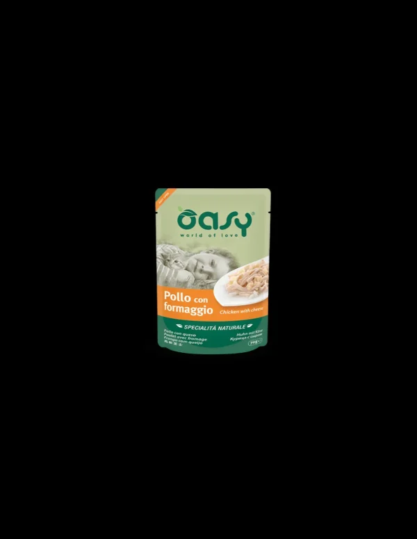 oasy wet cat 70gr spec. nat. busta pollo con formaggio