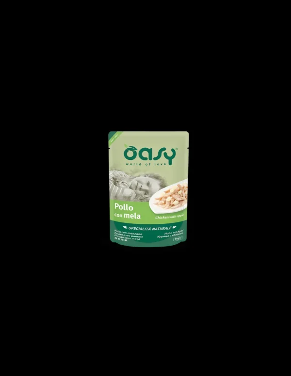 oasy wet cat 70gr spec. nat. busta pollo con mela