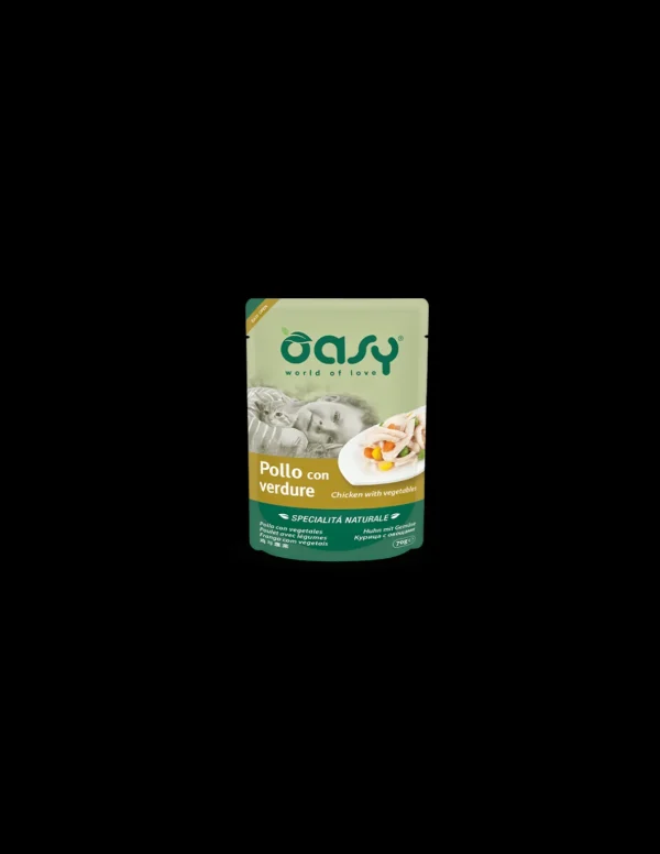 oasy wet cat 70gr spec. nat. busta pollo con verdure