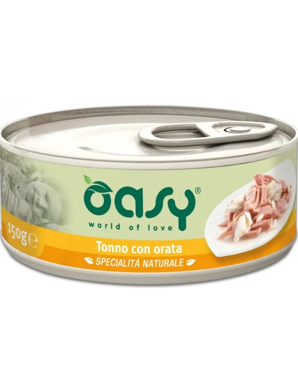 oasy wet cat 150gr spec. nat. lattina tonno con orata