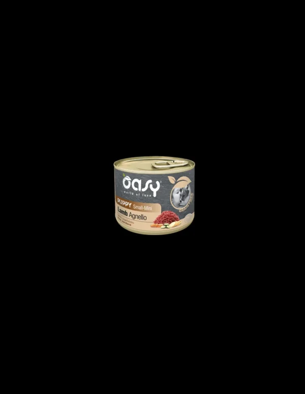 oasy wet dog 200gr grain free puppy small/mini agnello