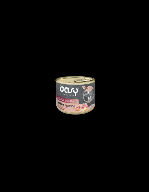 oasy wet dog 200gr grain free adult small/mini tacchino
