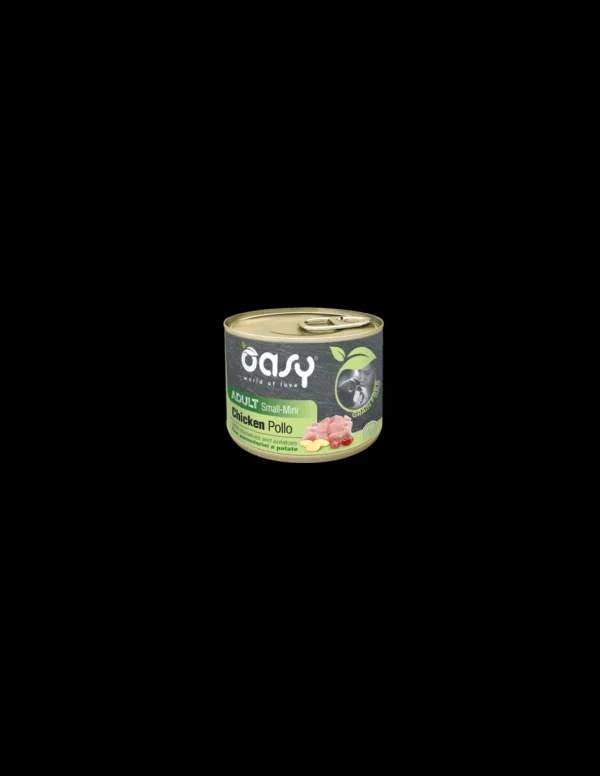 oasy wet dog 200gr grain free adult small/mini pollo