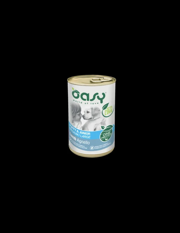 oasy wet dog 400gr monoproteico puppy medium/large agnello