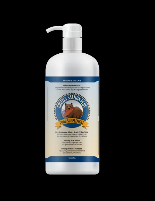 olio di salmone nuovo grizzly salmon plus 1000ml