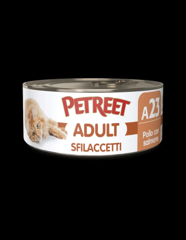 PETREET NAT 70GR SFILACCETTI POLLO SALMONE A23 A53524