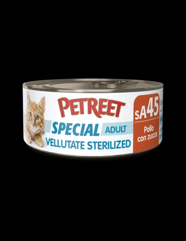 PETREET NAT VELLUTATE STERILIZED 70GR POLLO CON ZUCCA SA45 A53175