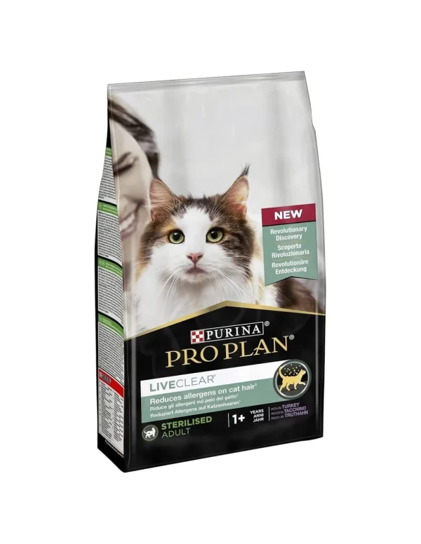 PRO PLAN CAT 1,4KG STERILISED LIVECLEAR TACCHINO