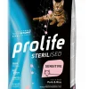 prolife cat adult 400gr sterilised sensitive pork&rice zpd.35836