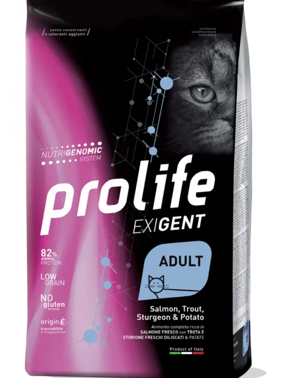 prolife cat exigent adult 1,5kg salmon,trout,sturgeon&potato zpd.35997