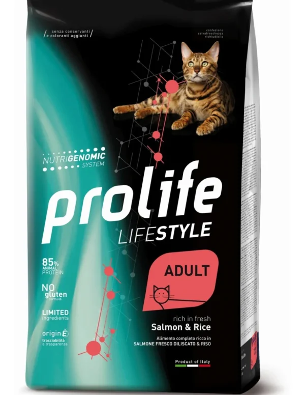 prolife cat lifestyle adult 1,5kg salmon&rice zpd.35751