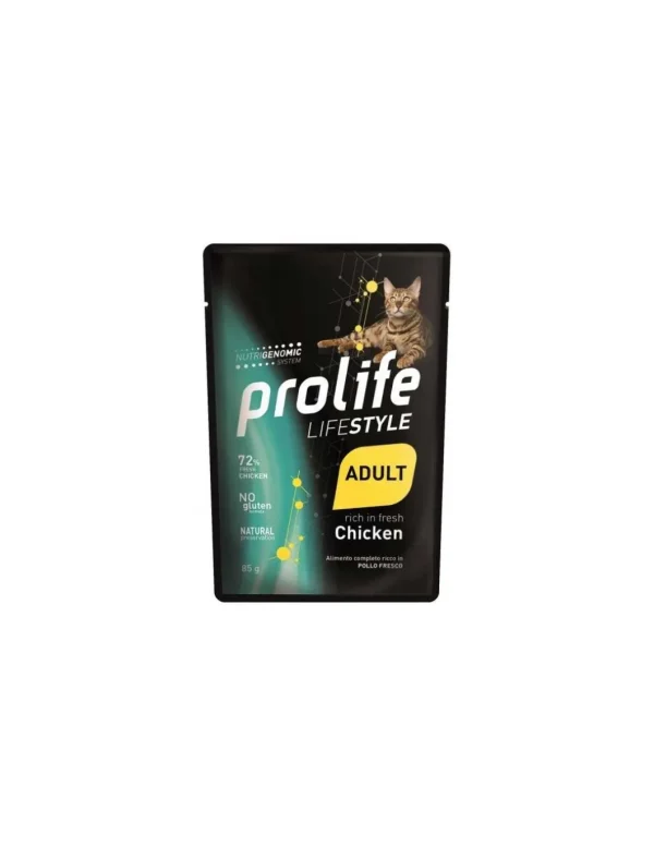 prolife cat lifestyle adult busta 85gr pollo zpu.40243