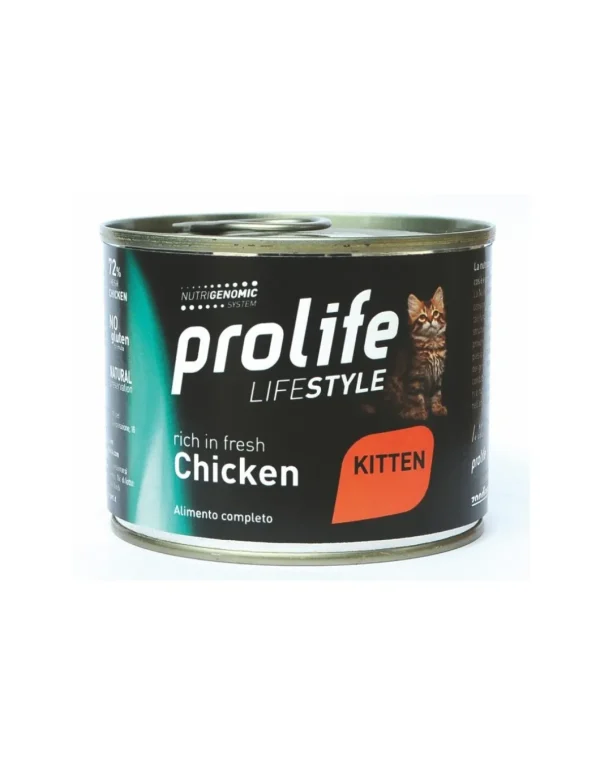 prolife cat lifestyle kitten 200gr chicken zpu.40212