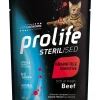 prolife cat sterilised adult busta 85gr beef zpu.40403