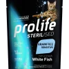 prolife cat sterilised adult busta 85gr white fish zpu.40427