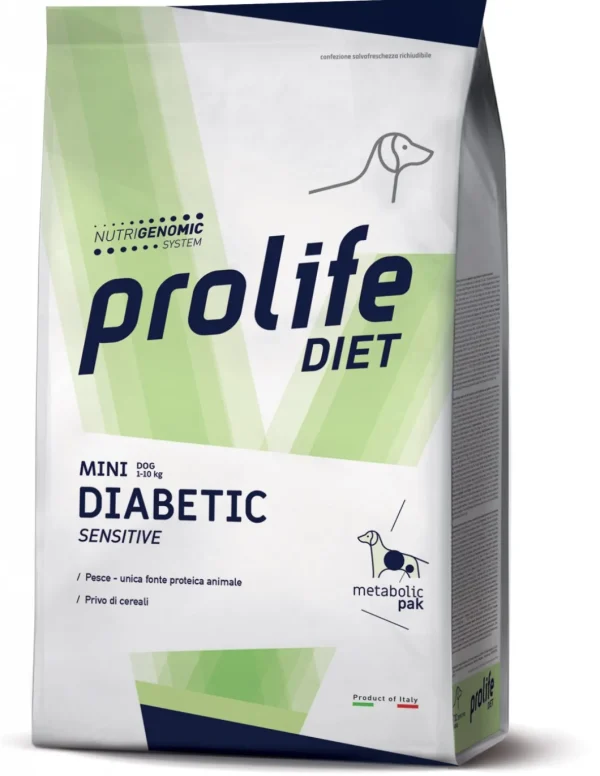PROLIFE DIET DOG 1,5KG DIABETIC SENSITIVE MINI MONOPROTEICO PESCE ZDD.43640