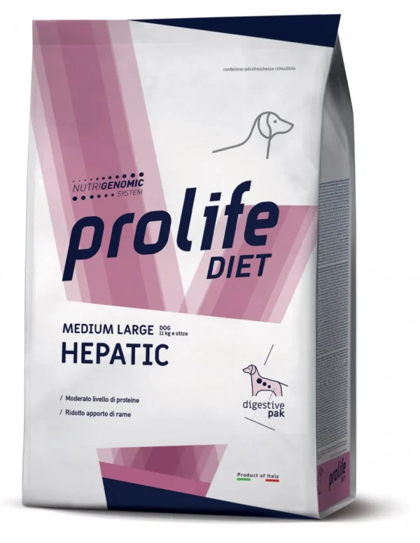 PROLIFE DIET DOG 8KG HEPATIC MEDIUM/LARGE CON POLLO FRESCO