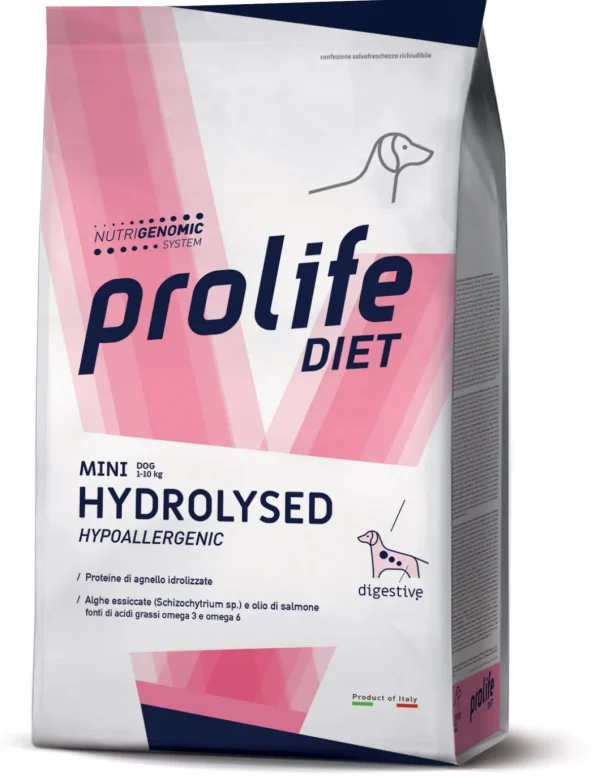 PROLIFE DIET DOG 1,5KG HYDROLISED HYPOALLERGENIC MINI CON AGNELLO IDROLIZZATO E ALGHE ESSICCATE ZDD.43442