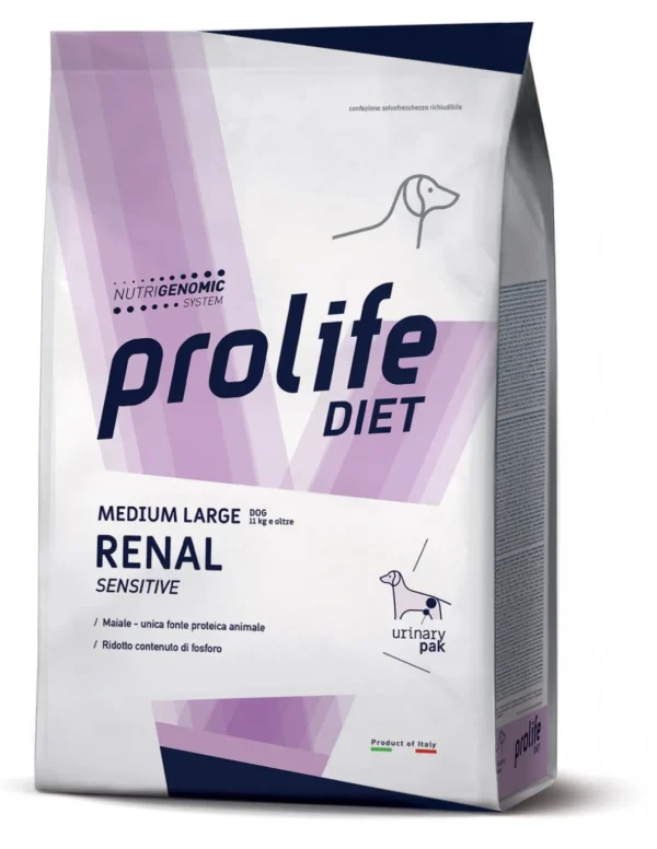 PROLIFE DIET DOG 2KG RENAL SENSITIVE MEDIUM/LARGE MONOPROTEICO MAIALE