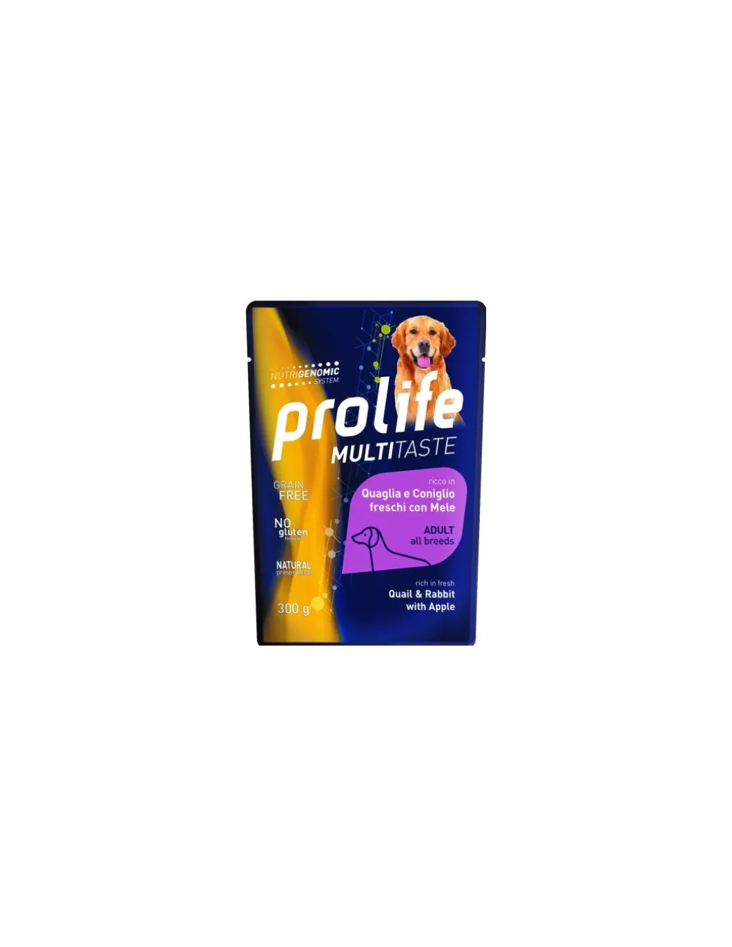 prolife_dog_adult_multita_0-3.webp prolife dog adult multitaste busta 300gr quaglia coniglio mele zcu.26551
