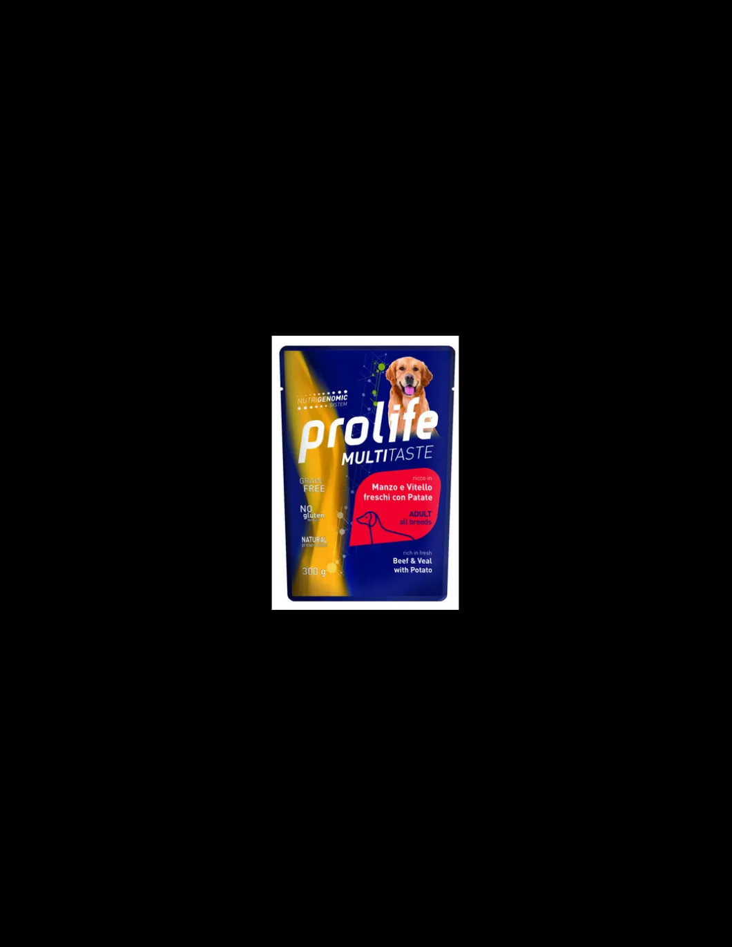 prolife_dog_adult_multita_0-5.webp prolife dog adult multitaste busta 300gr manzo vitello patate zcu.26520