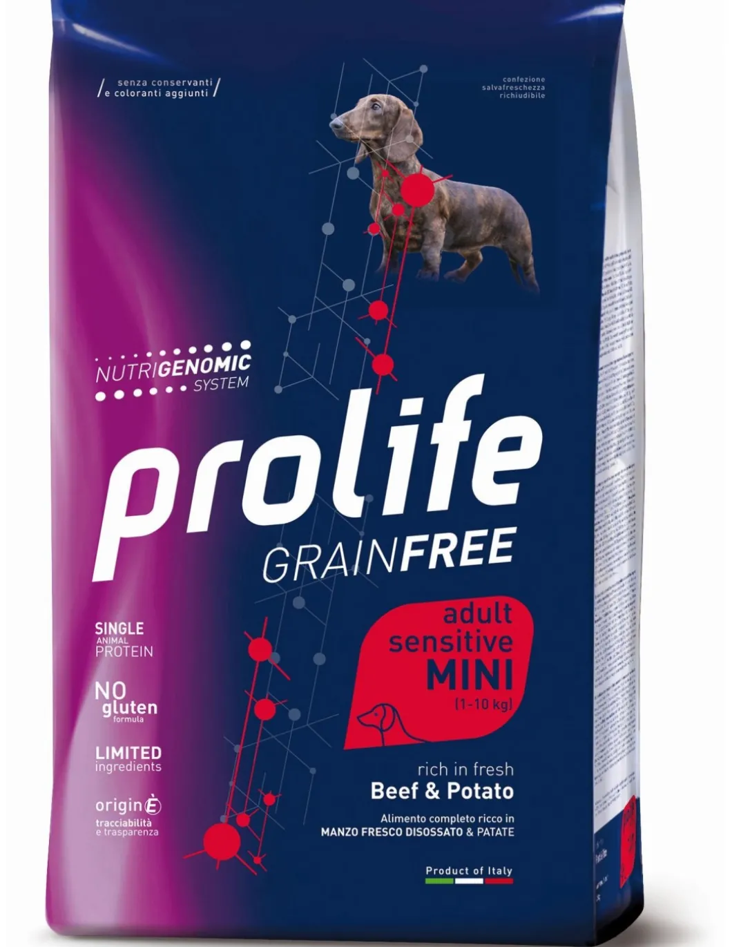prolife_dog_grain_free_ad_0-19.webp prolife dog grain free adult sensitive mini 600gr beef&potato zpd.35379