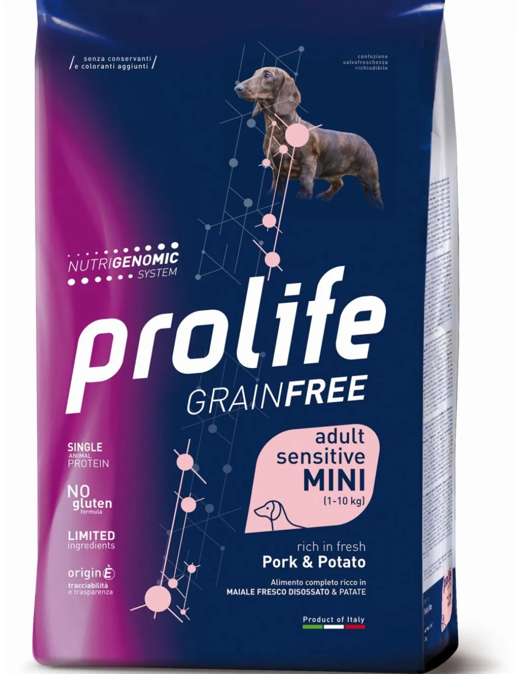 prolife_dog_grain_free_ad_0-3.webp prolife dog grain free adult sensitive mini 600gr pork&potatoes zpd.35324