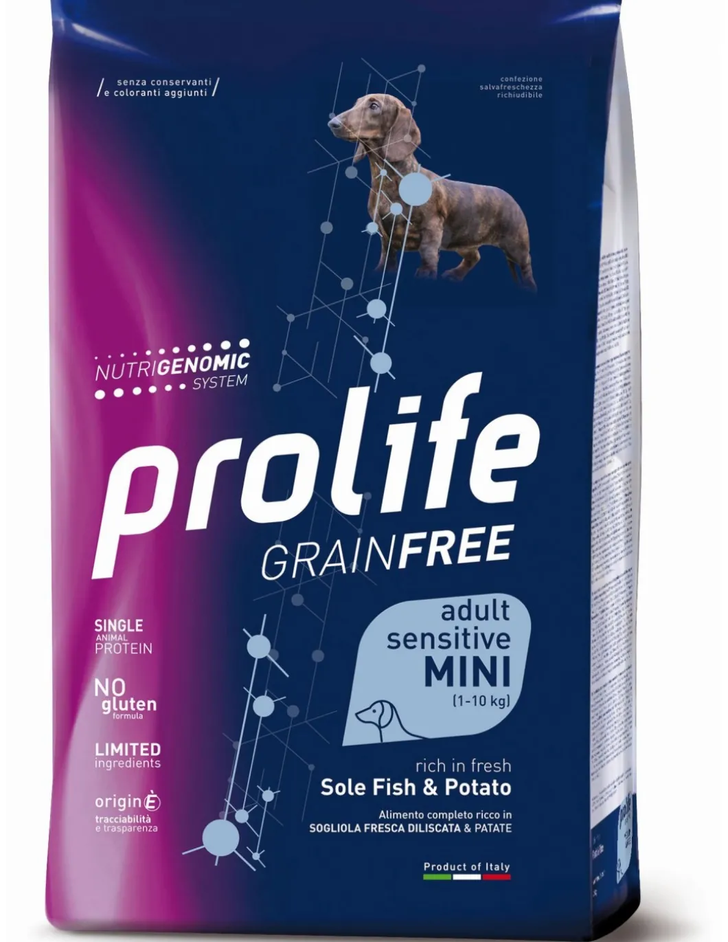prolife_dog_grain_free_ad_0-5.webp prolife dog grain free adult sensitive mini 7kg fish&potato zpd.35447