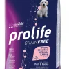 prolife dog grain free puppy sensitive medium large 2,5kg sole fish&potato zpd.35300
