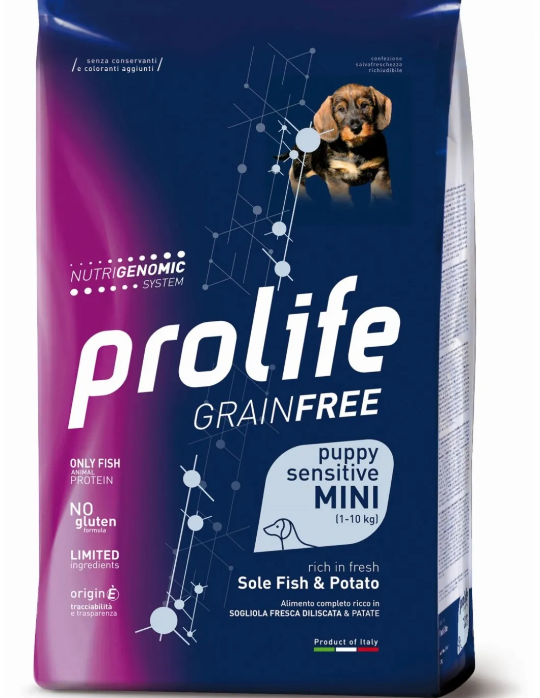 prolife_dog_grain_free_pu_0-3.webp prolife dog grain free puppy sensitive mini 2kg sole fish&potato zpd.35287