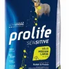 prolife dog sensitive adult medium/large 10kg rabbit & potato zpd.35218