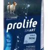 prolife dog smart adult mini 2kg trout&rice zpd.34679