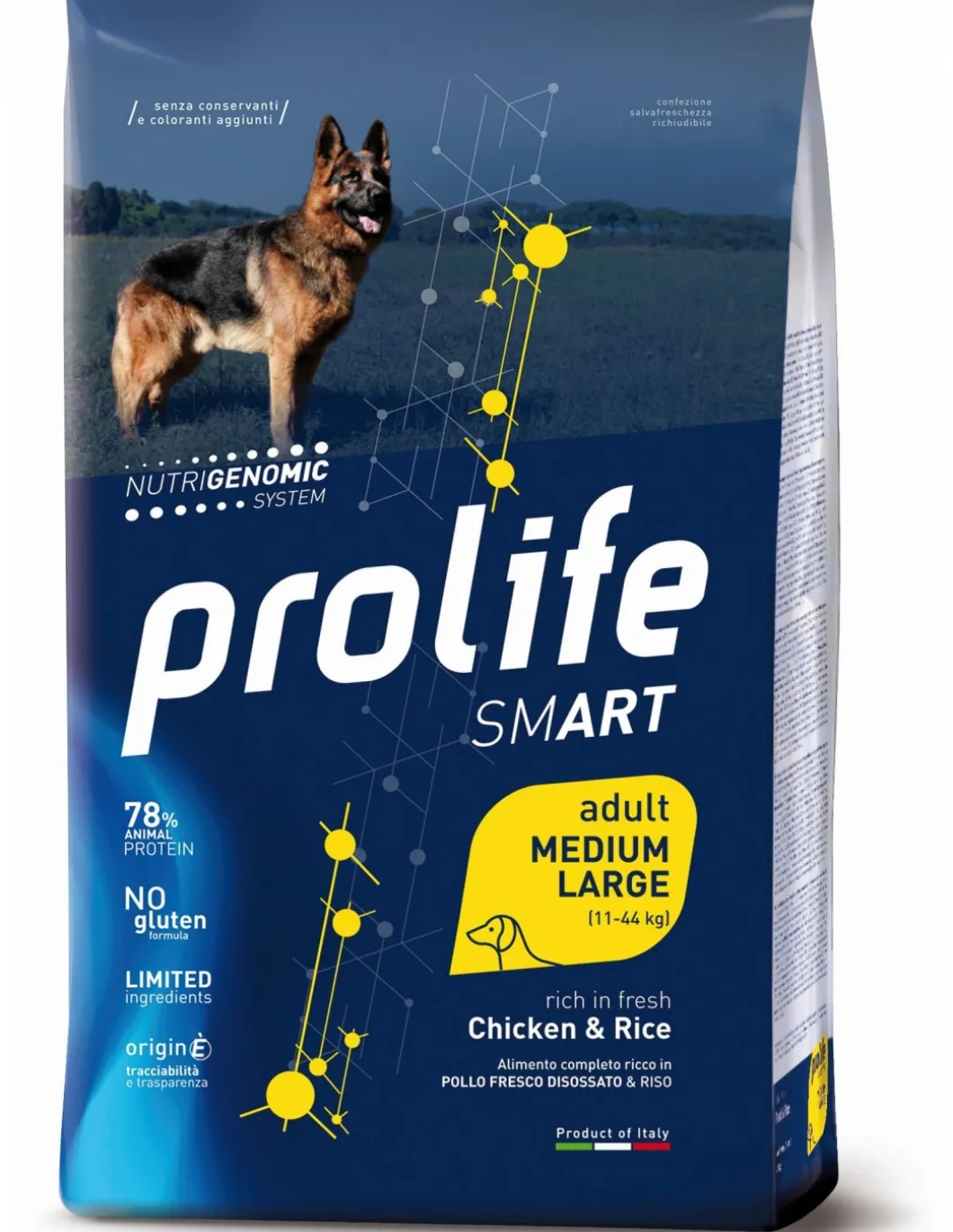 prolife_dog_smart_kg_adul_0.webp prolife dog smart 2,5kg adult medium/large chicken&rice zpd.34648