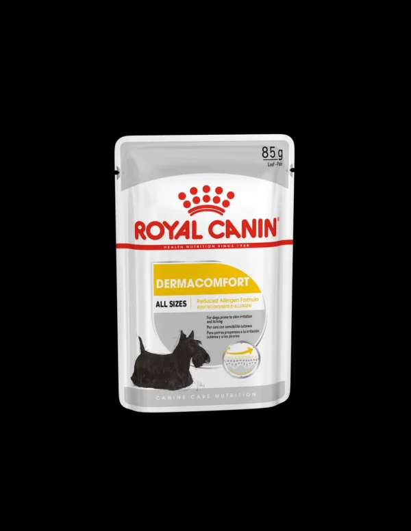 royal dog wet adult dermacomfort loaf/pate' 85gr ccnwet6060