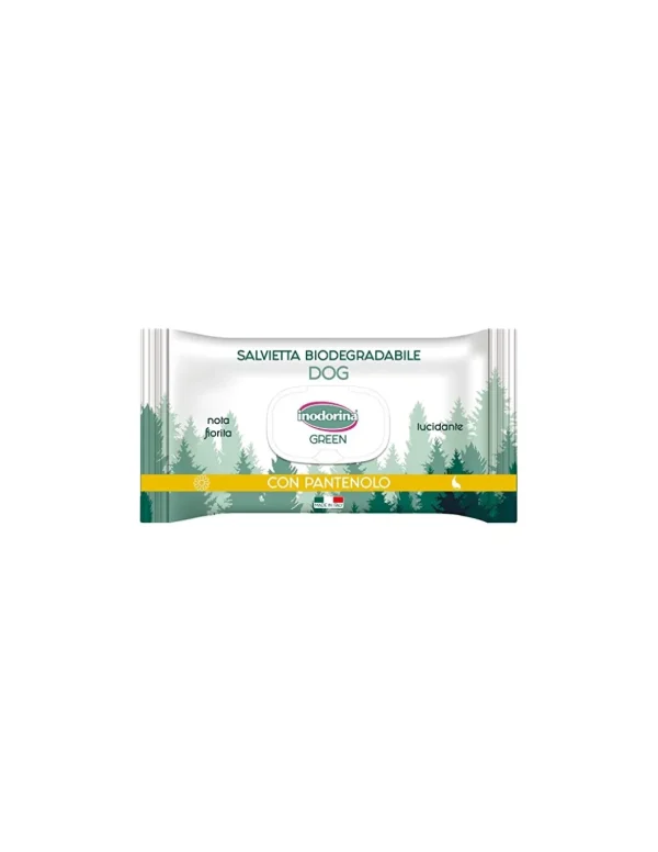 salviette inodorina green biodegradabili lucidante con pantenolo 30 pezzi 230.0140.004