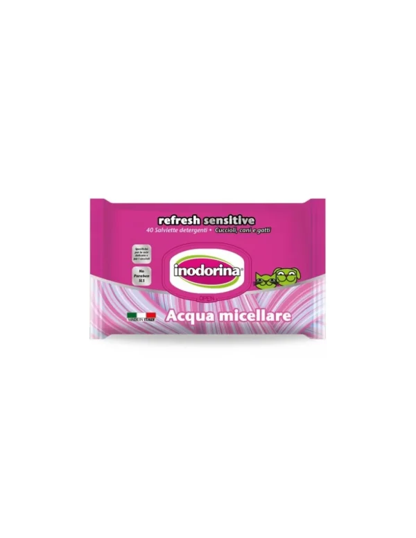 salviette inodorina refresh sensitive acqua micellare 40 pezzi off 230.0040.001