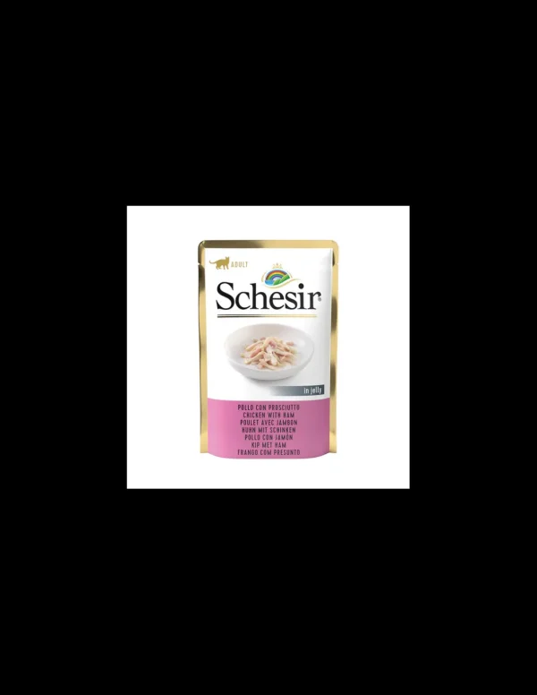 schesir cat 85gr busta country pollo con prosciutto in jelly 01070251