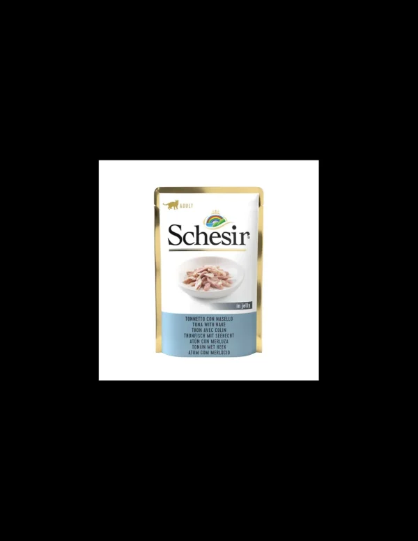 schesir cat 85gr busta ocean tonnetto con nasello in jelly 01070107
