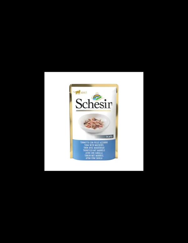 schesir cat 85gr busta ocean tonnetto con pesce azzurro in jelly 01064000