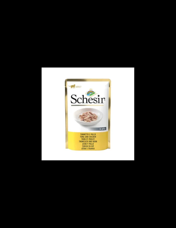 schesir cat 85gr double taste busta tonnetto pollo 01070101