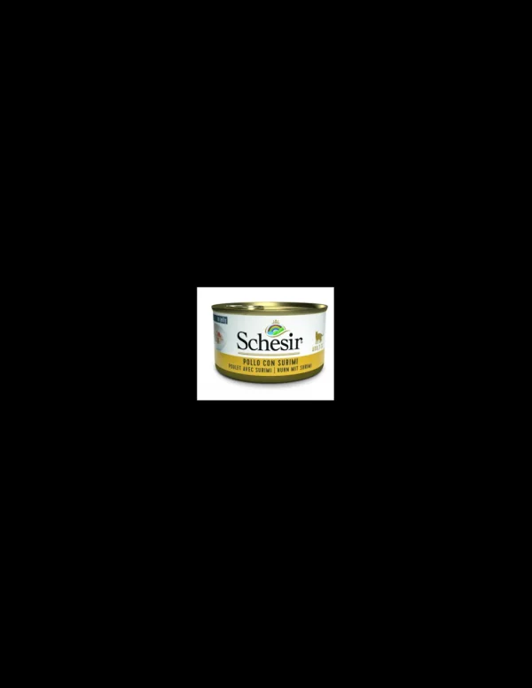 schesir cat 85gr lattina double taste pollo con surimi 01074041