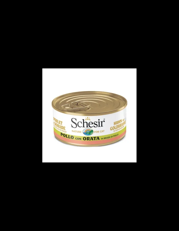 schesir cat 70gr lattina pollo con orata in brodo di pollo 01074544