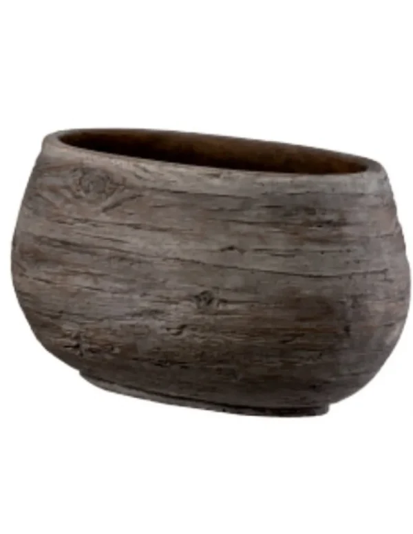 tarvisium cassetta ovale wood 35cm grigia gg16825a