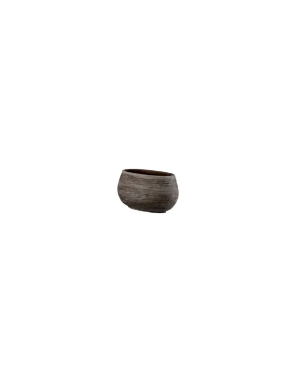 tarvisium cassetta ovale wood 32cm grigio gg17013
