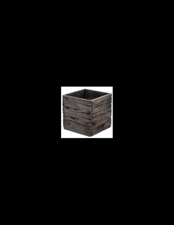 tarvisium cubo wood 9cm grigio gg16702